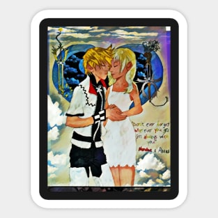 Roxas and Namine Forever Sticker